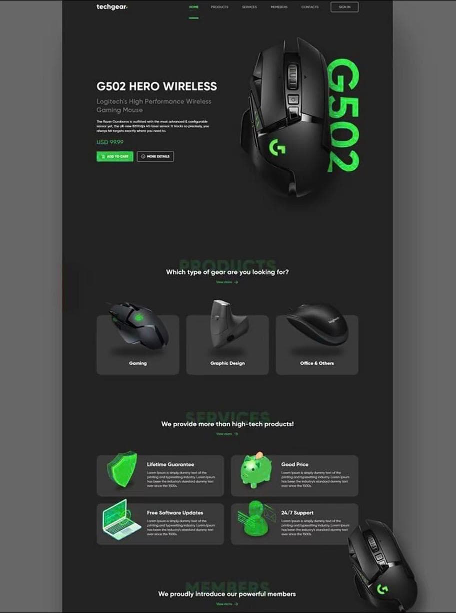 Premium hero carousel website preview 5